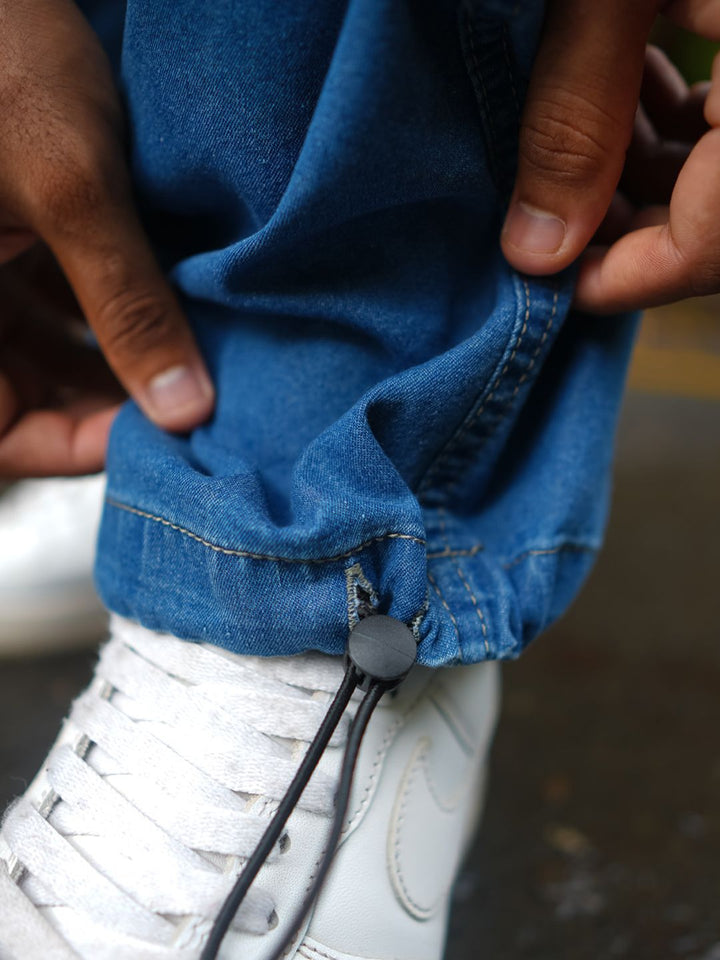 Seluar Jeans Setengah Bangkit Powerlook Lelaki Baggy Fit