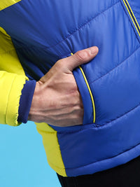 The Indian Garage Co Men Colourblock Regular Fit Puffer Jacket