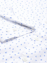 Park Avenue Slim Fit Opaque Geometric Printed Pure Cotton Casual Shirt