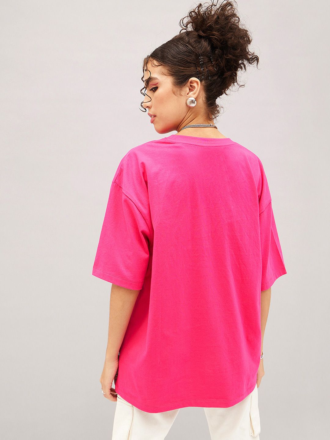 SASSAFRAS Graphic Printed Pure Cotton Oversized T-shirt