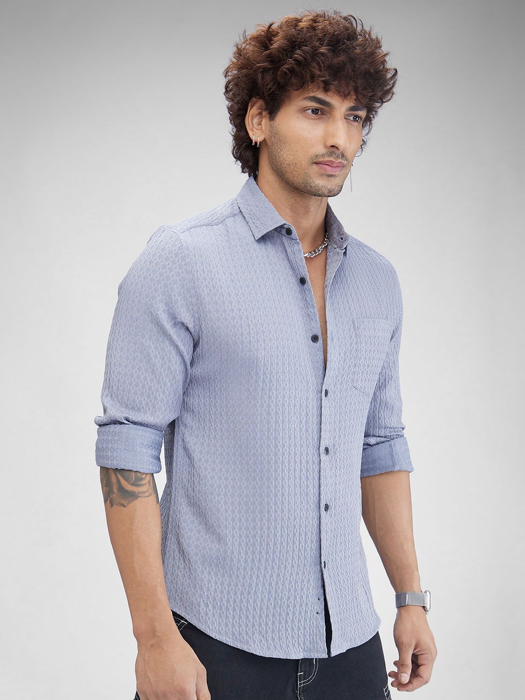 VASTRADO Men Contour Patterned Shirt