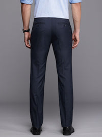 Raymond Men Checked Slim Fit Formal Trousers