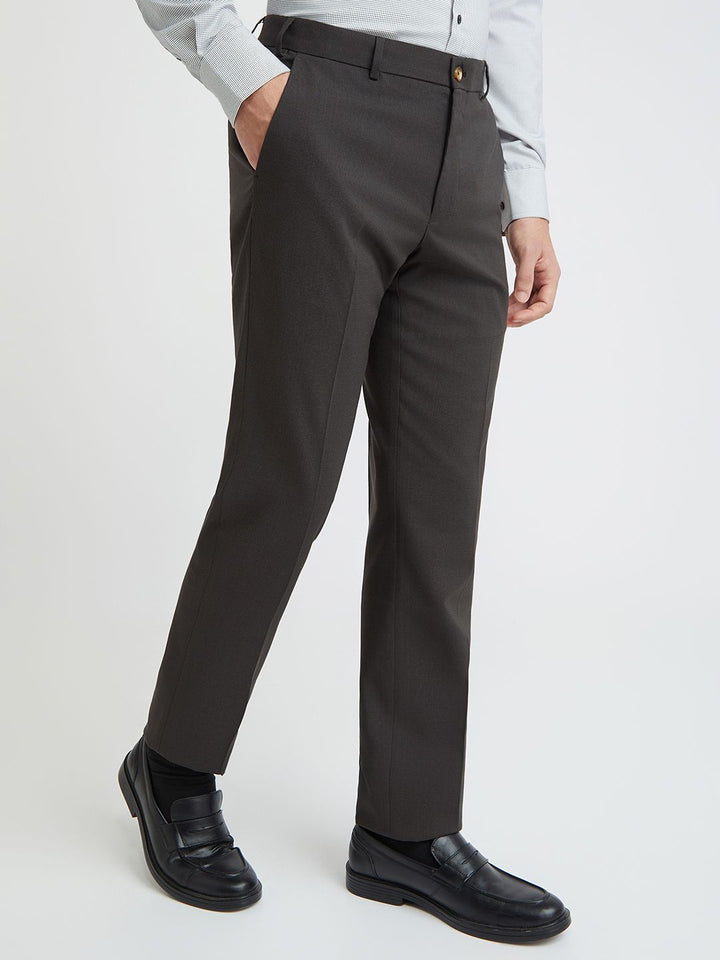 Park Avenue Men Textured Formal Trousers