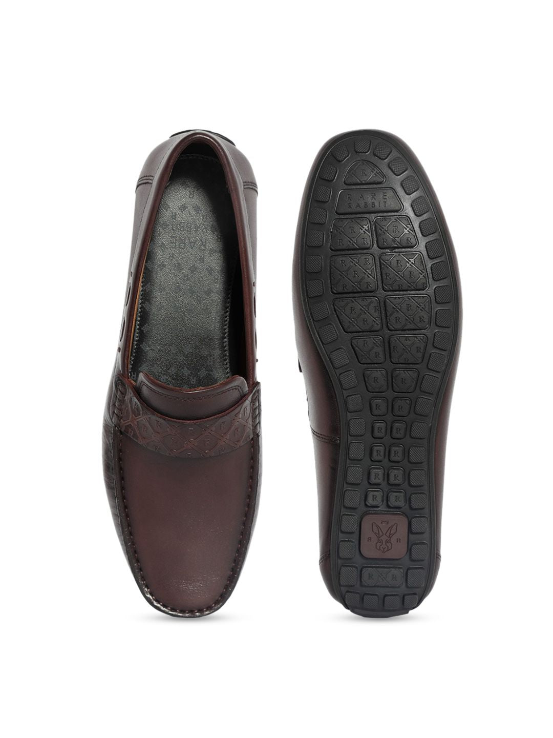 RARE RABBIT Men Bold Leather Formal Loafers