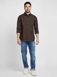 SPYKAR Slim Fit Classic Micro Ditsy Printed Casual Cotton Shirt