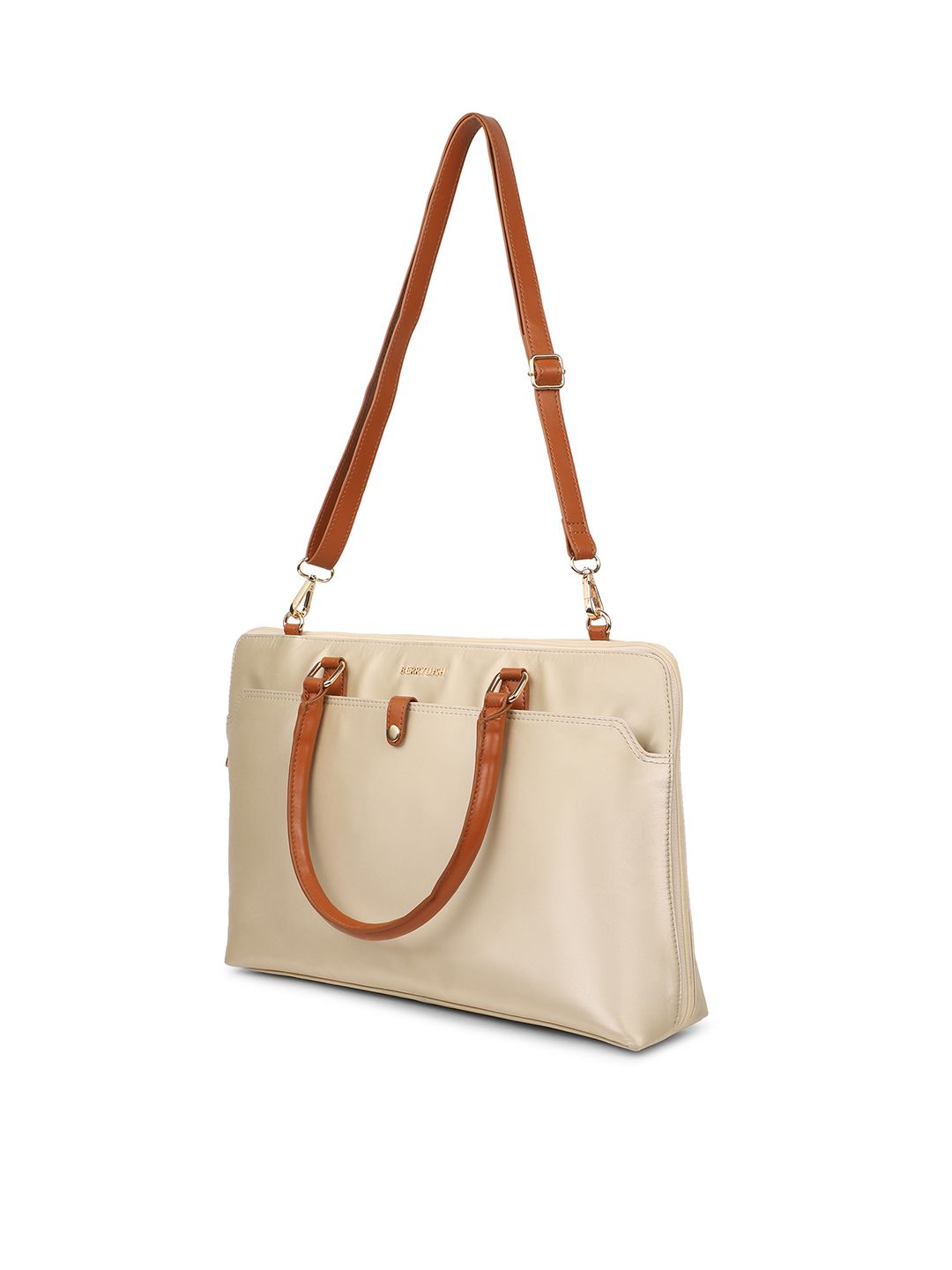 Berrylush Women Padded Upto 16 Inch PU Laptop Bag