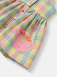 Nauti Nati Multicoloured Checked Halter Neck Dress