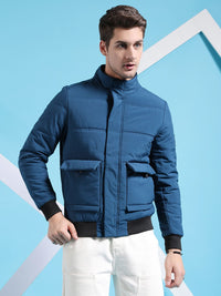 The Indian Garage Co Men Regular Fit Padded Bomber Jacket