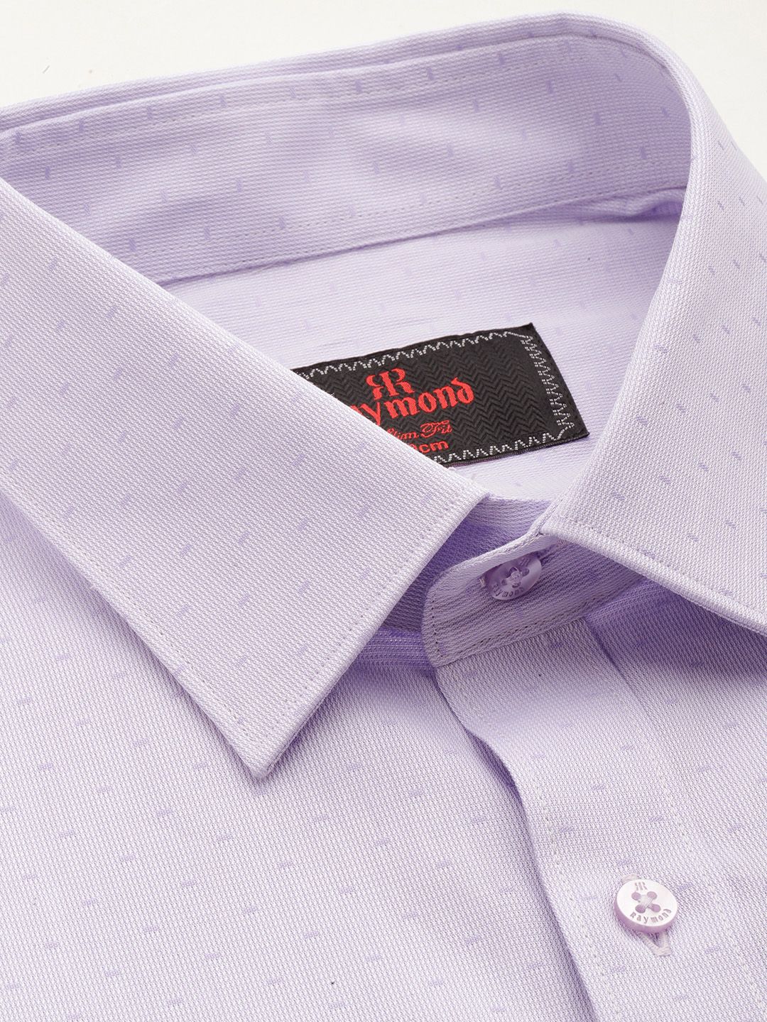 Raymond Slim Fit Textured Pure Cotton Formal Shirt