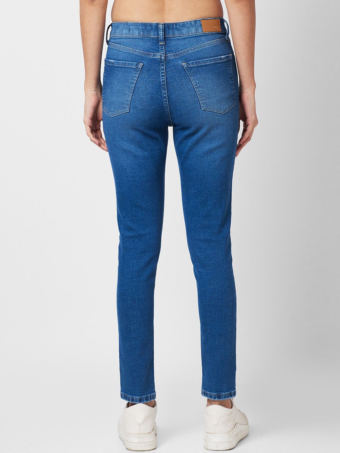 SPYKAR Women Skinny Fit High-Rise Light Fade Stretchable Jeans
