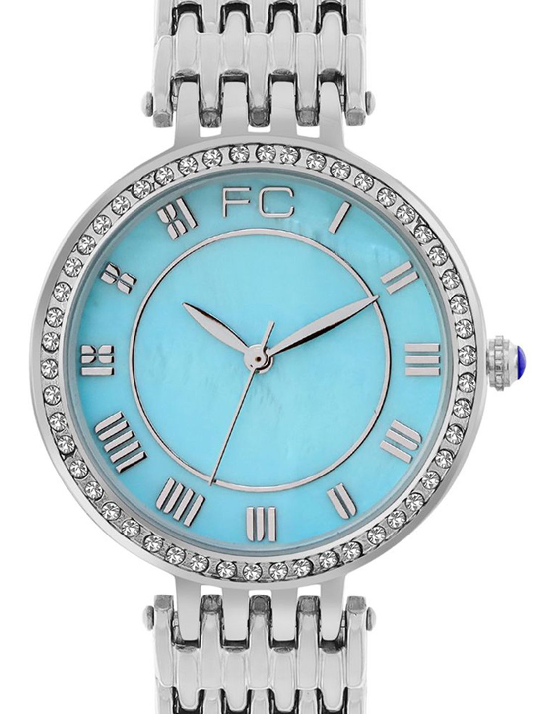 French Connection Women Patterned Dial & Stainless Steel Straps Analogue WatchFCN0117USM