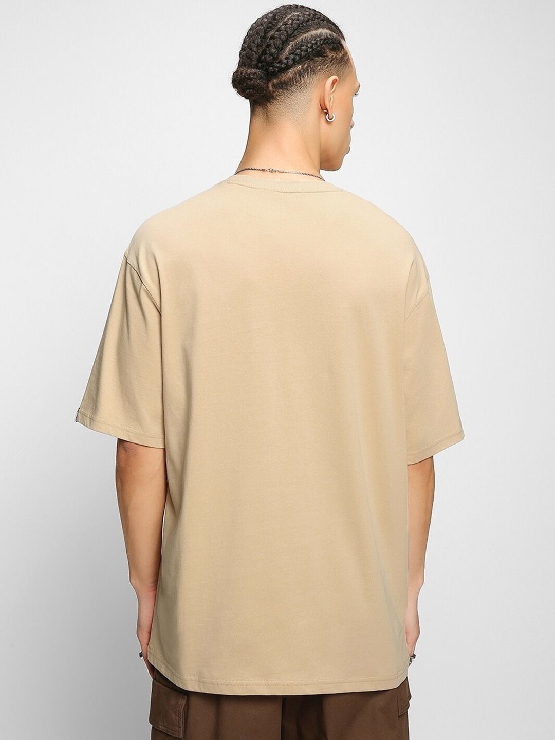 Bewakoof Cotton Round Neck Oversized T-shirt
