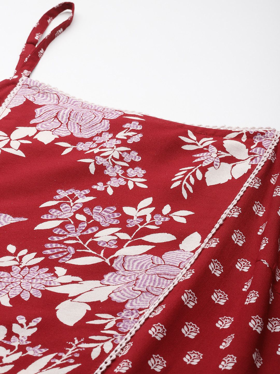Anouk Floral Printed Regular Kurta with Trousers