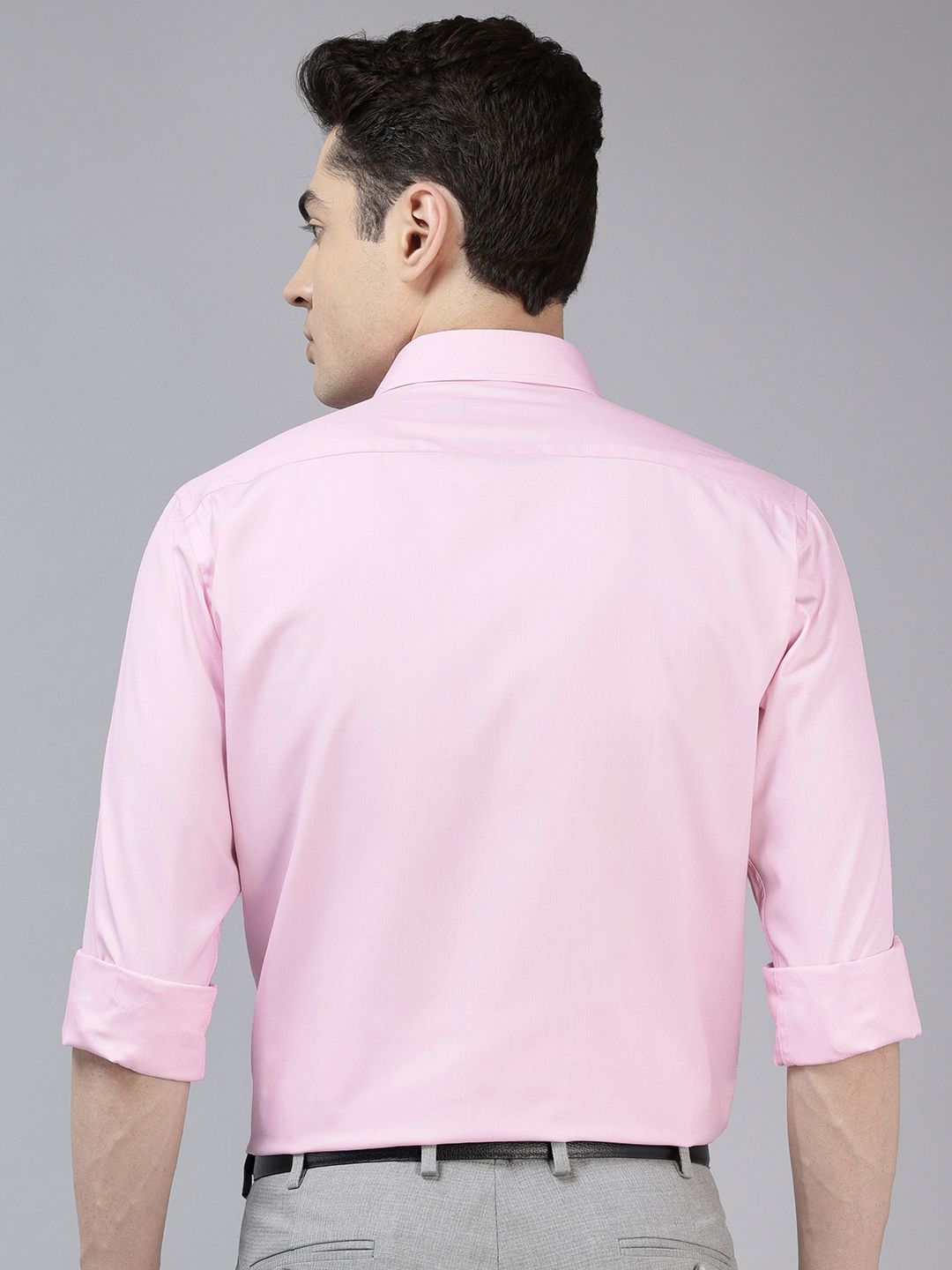 Park Avenue Slim Fit Textured Self Design Formal Shirt