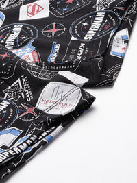 The Indian Garage Co Men Superman Printed Loose Fit Shorts