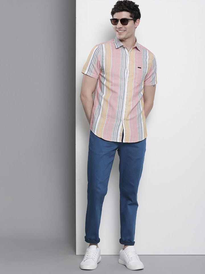 The Indian Garage Co Men Slim Fit Chinos Trousers