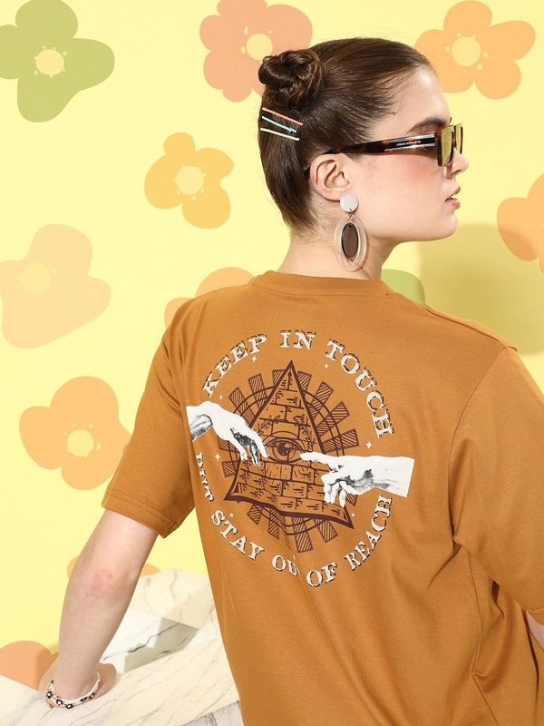 DILLINGER Women Graphic Printed Oversized T-shirt