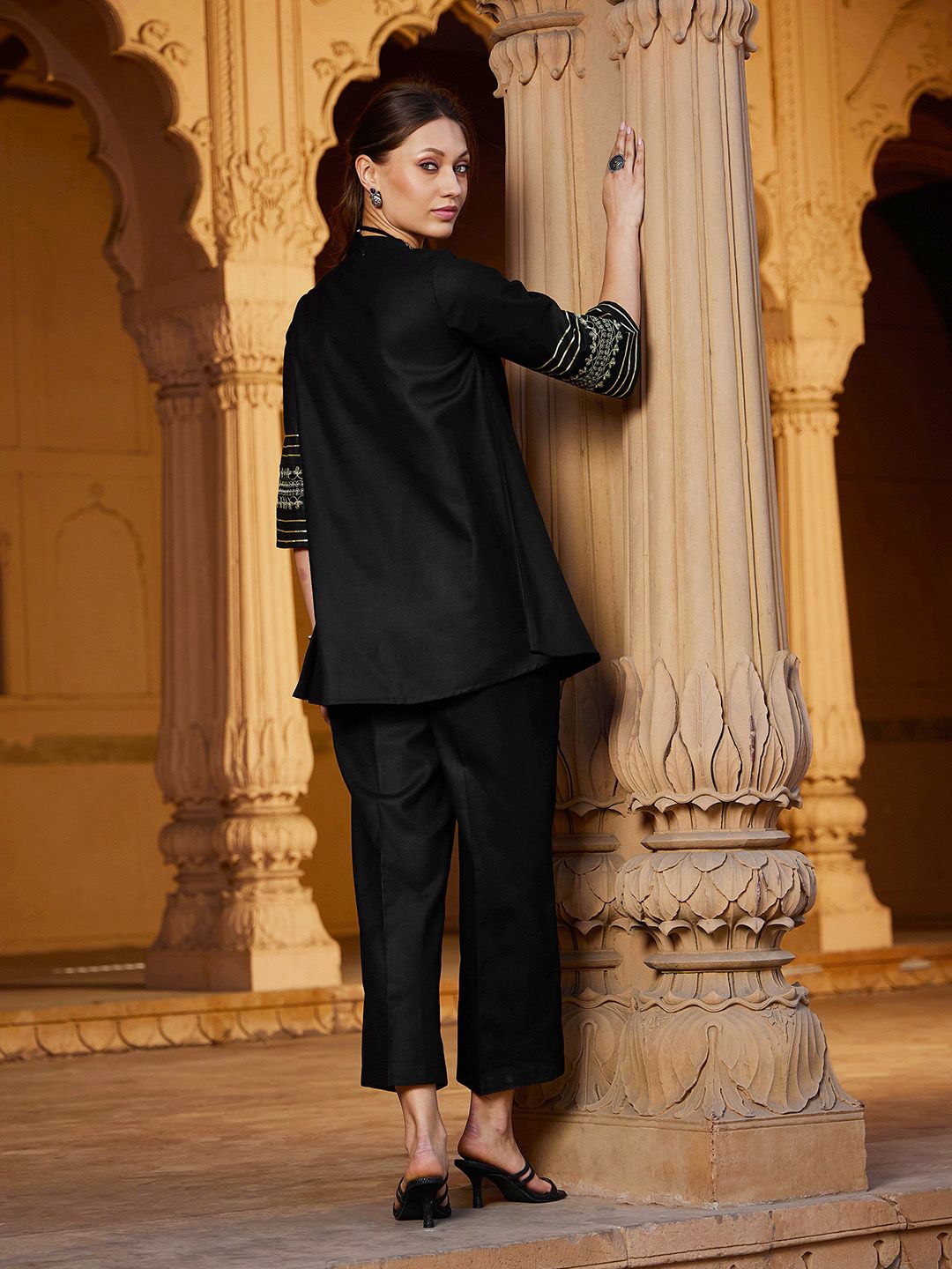 Shae by SASSAFRAS Women Shirt with Palazzos Co-Ords Set