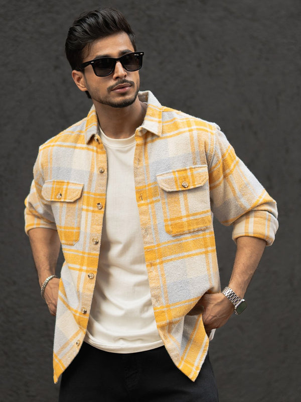 Powerlook  Checked Casual Shirt
