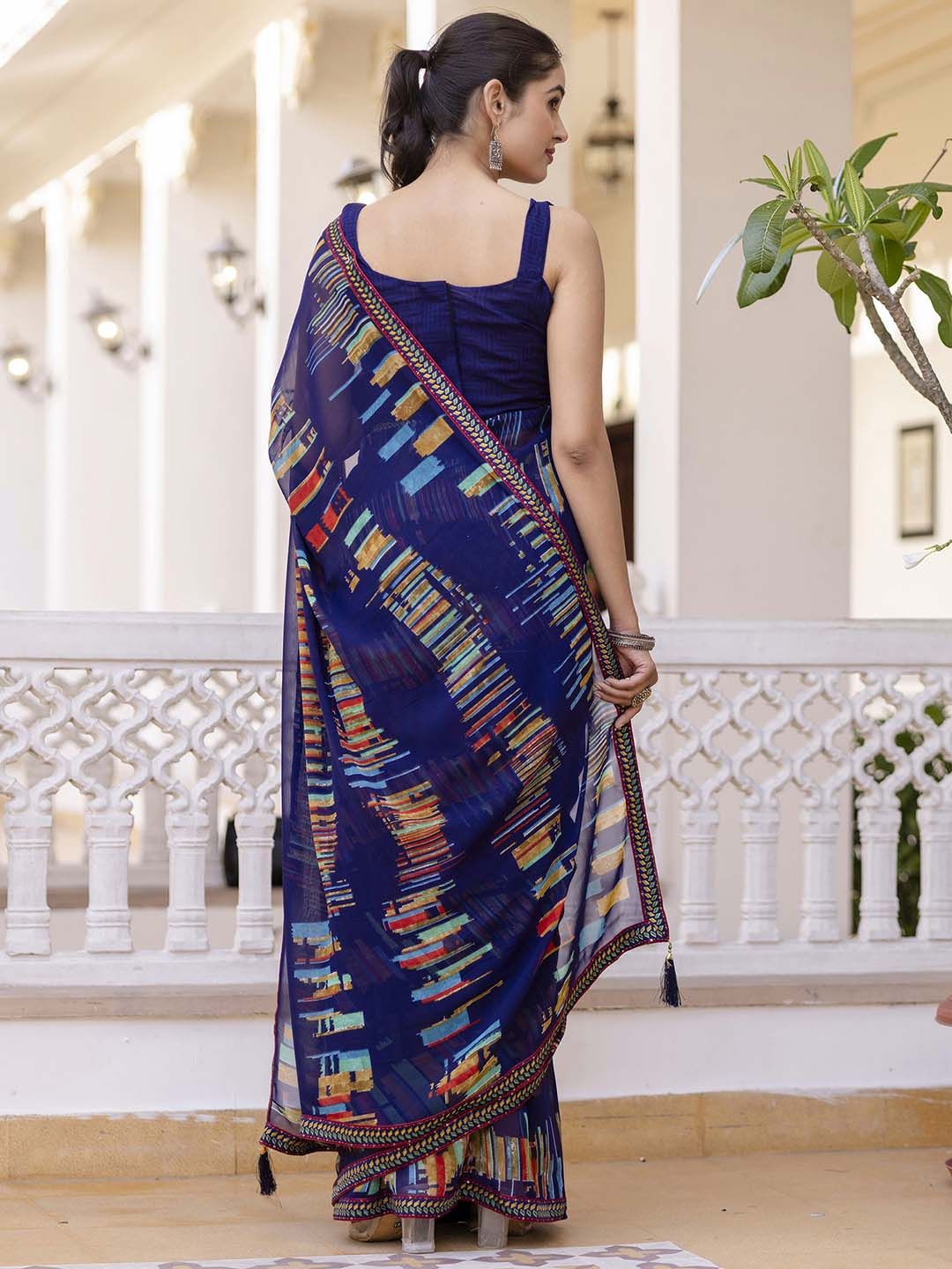 KALINI Pure Georgette Saree