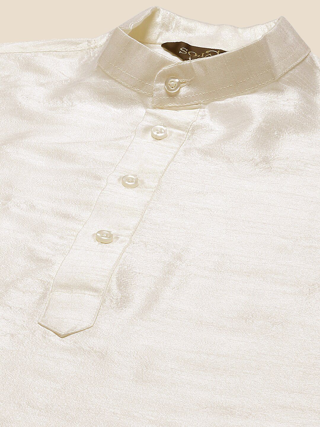 SOJANYA Mandarin Collar Regular Kurta With Churidar & Nehru Jacket