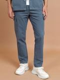 HIGHLANDER Men Tapered Fit Pure Cotton Cargo Trouser