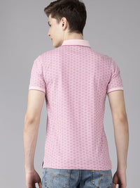 Park Avenue Printed Polo Collar Slim Fit T-shirt