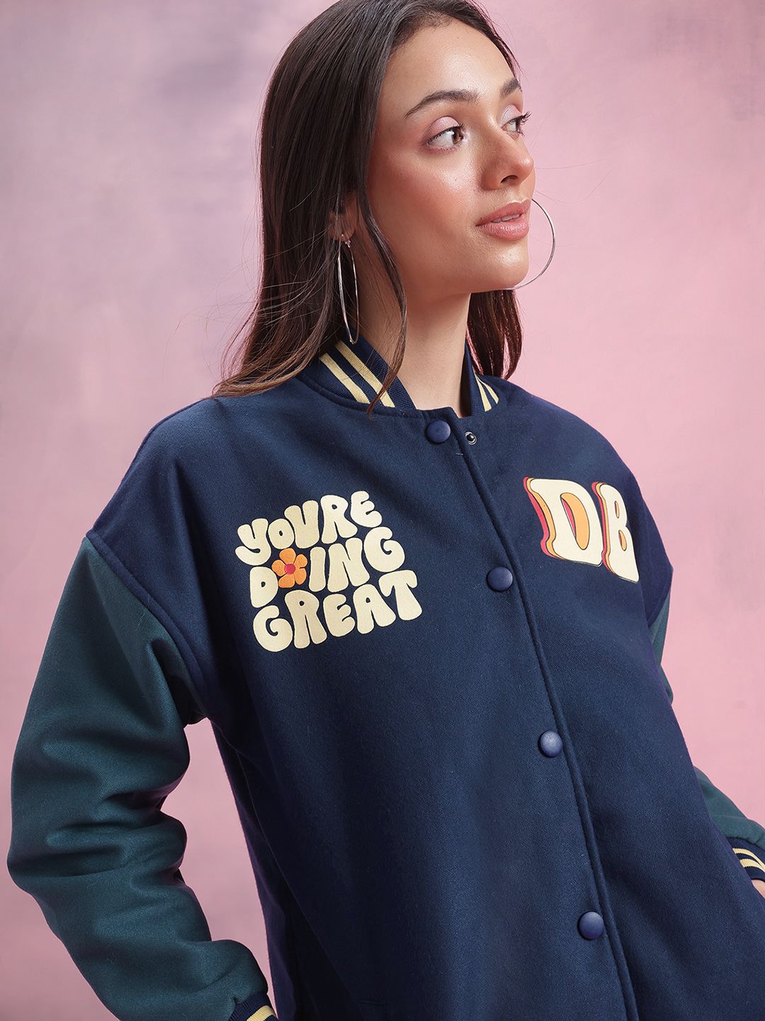 DressBerry Printed Bomber Jacket