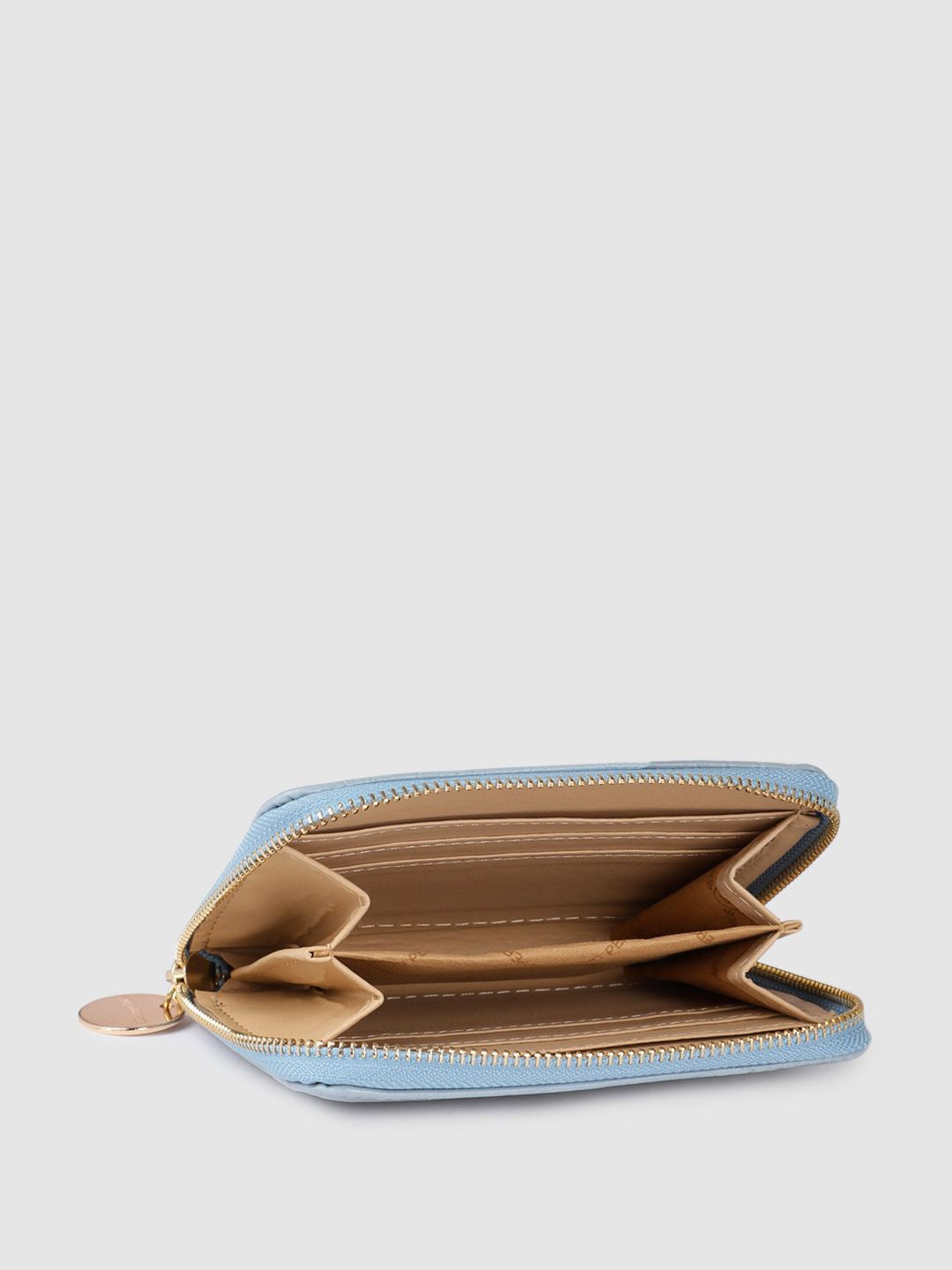 Lino Perros Women Croc & Snakeskin Textured Zip Around Wallet
