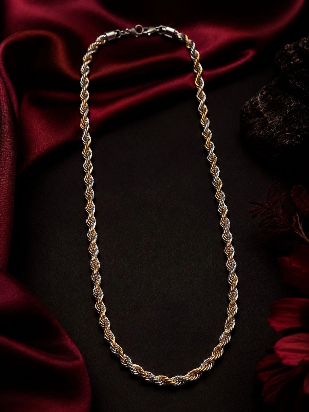 PANASH Men Brass Gold-Plated Chain