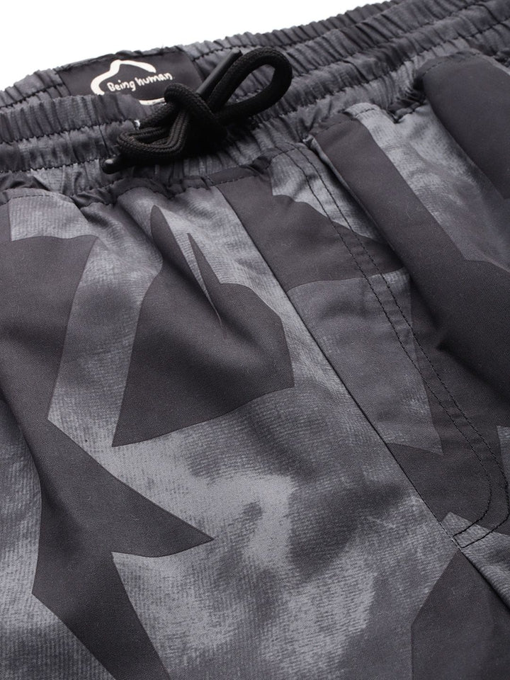 Being Human Plus Size Geometric Printed Joggers