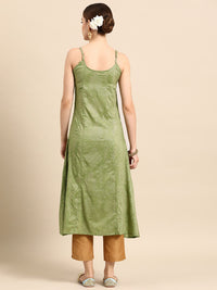 Anouk Ethnic Motifs Printed Shoulder Straps A-Line Kurta
