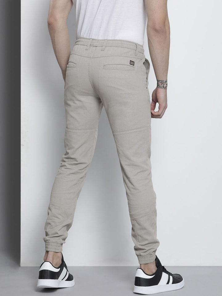 The Indian Garage Co Men Grey Joggers Trousers
