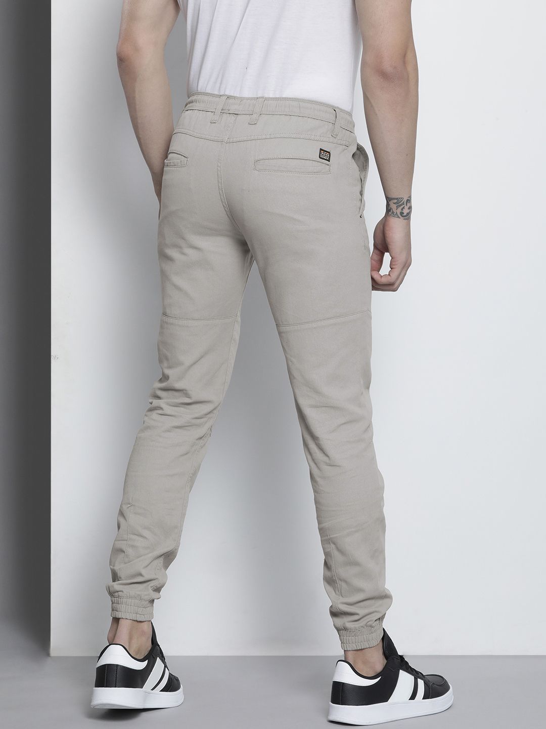 The Indian Garage Co Men Grey Joggers Trousers