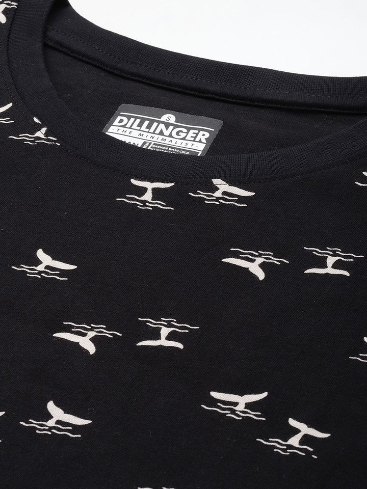 DILLINGER Printed Boxy Pure Super Combed Cotton T-shirt