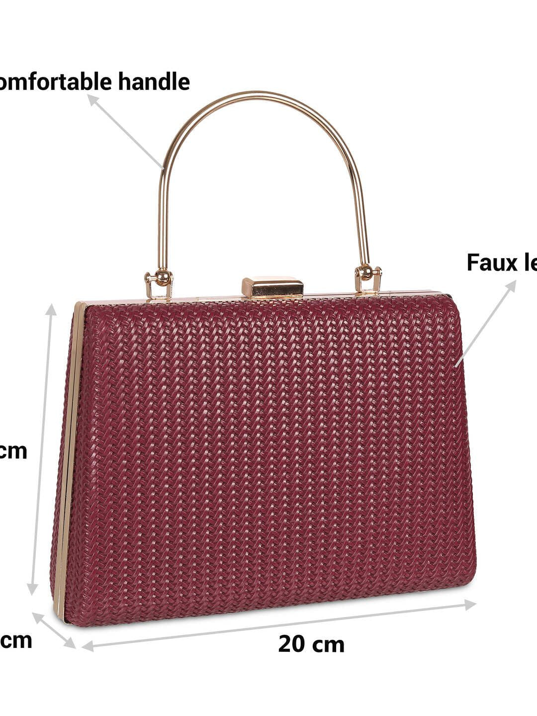 Metro Textured Box Clutch