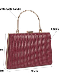 Metro Textured Box Clutch