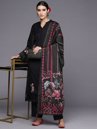 Indo Era Women Floral Embroidered Regular Thread Work Kurta with Trousers & Dupatta