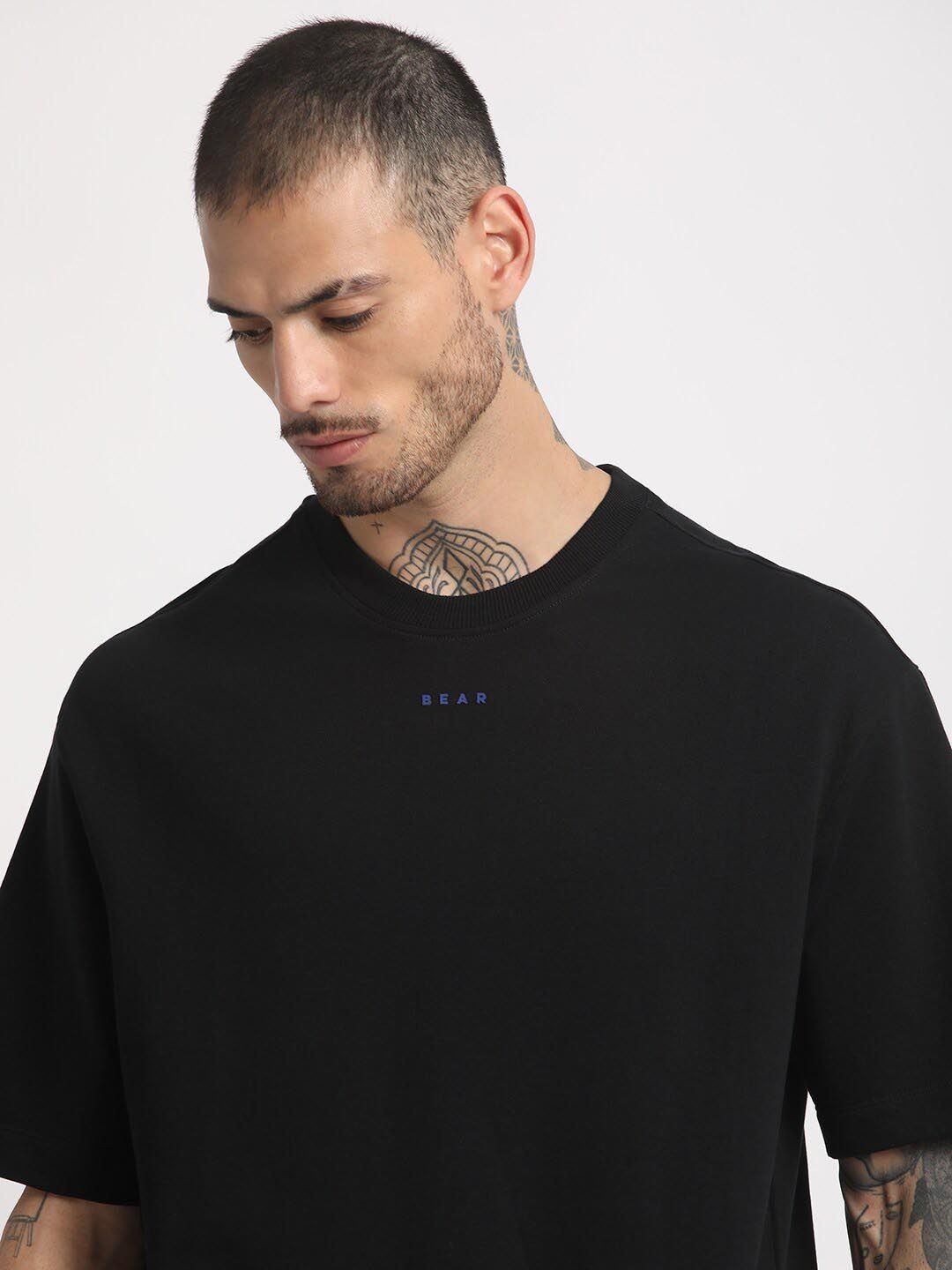 THE BEAR HOUSE Typpgraphy Printed Regular Fit Cotton T-shirt