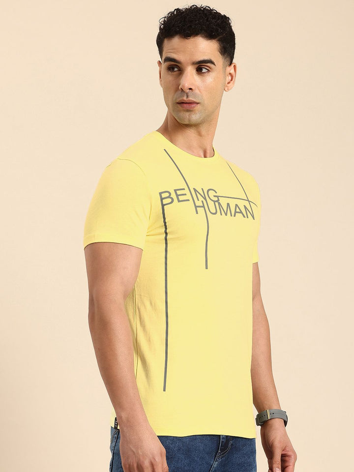 Being Human Brand Logo Printed Pure Cotton T-shirt