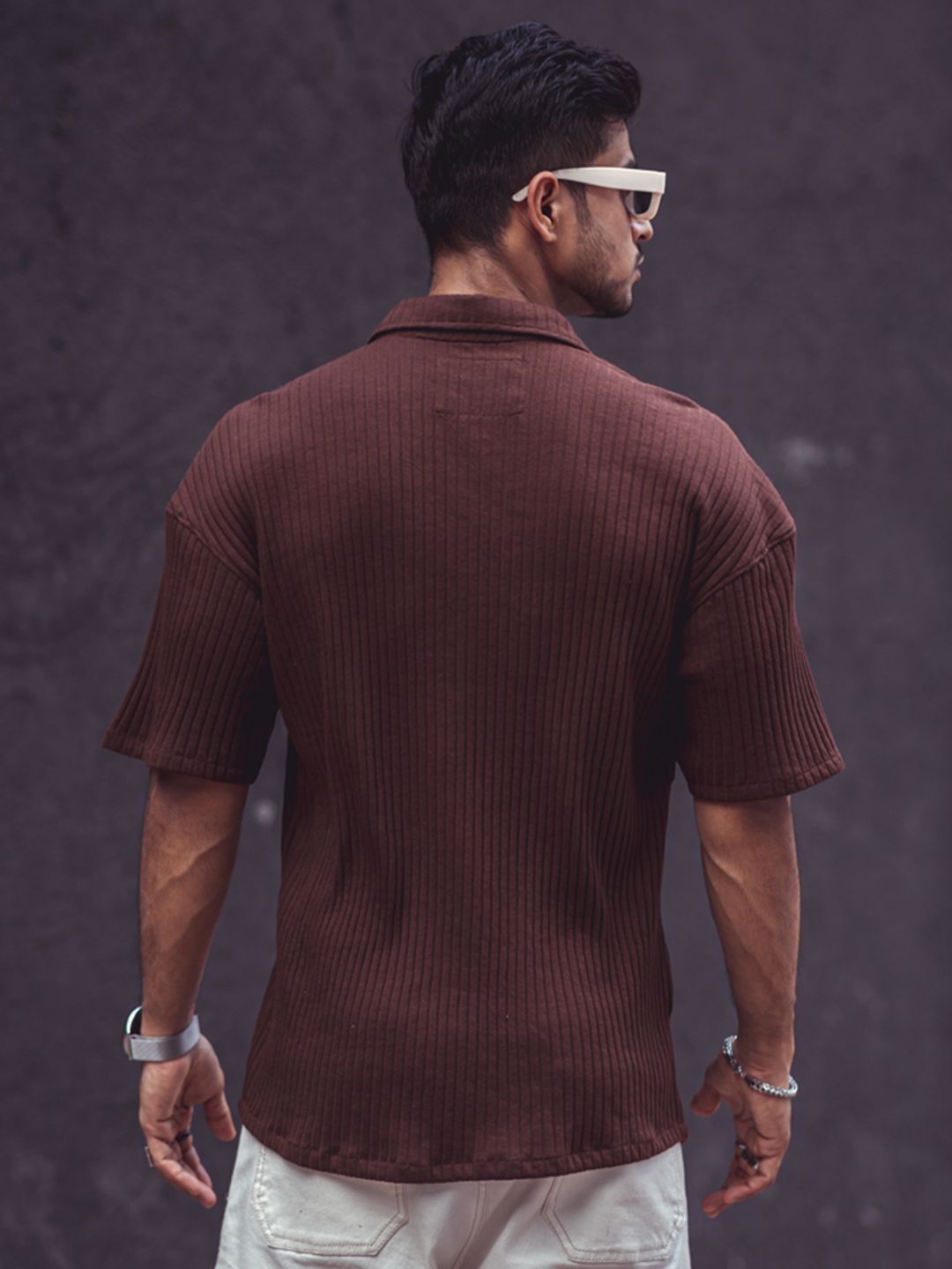 Powerlook Men Brown Opaque Casual Shirt