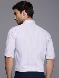 Raymond Micro Checked Slim Fit Opaque Pure Cotton Formal Shirt