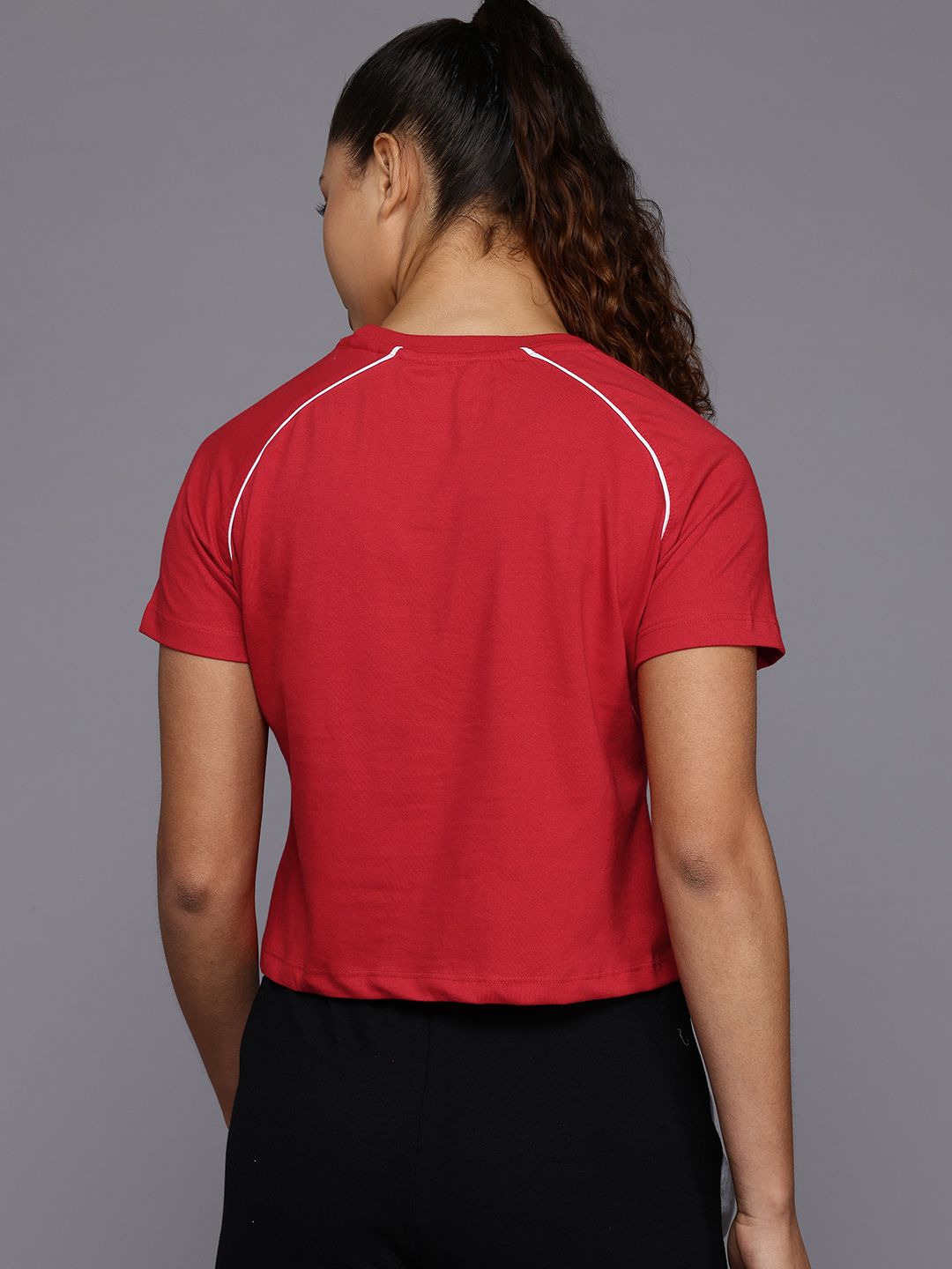 HRX by Hrithik Roshan Printed Lifestyle Crop T-shirt