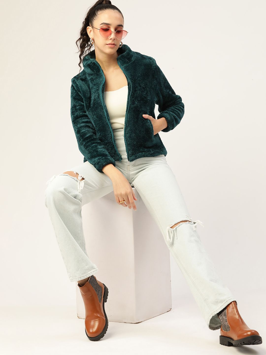 Dressberry Women Green Tailored Jacket