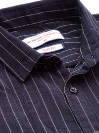 The Indian Garage Co Slim Fit Vertical Striped Casual Shirt