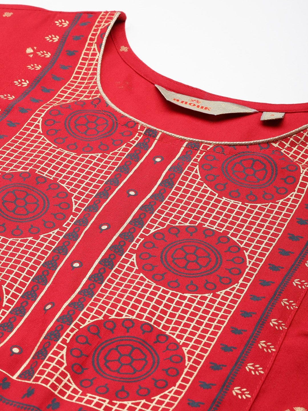 Anouk Women Ethnic Motifs Printed Kurta with Trousers & Dupatta