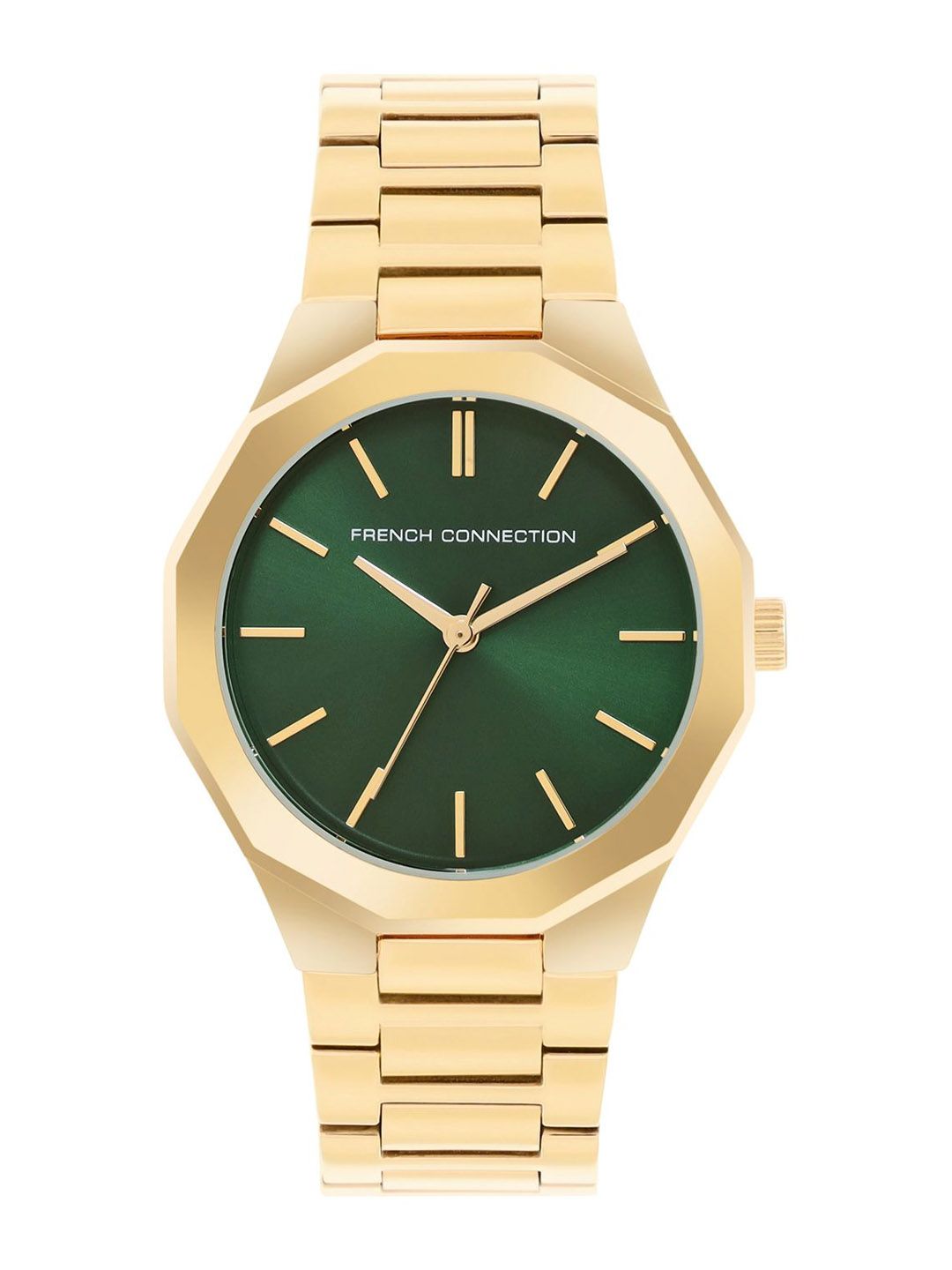 Sambungan Perancis Wanita Alloy Dial & Gelang Keluli Tahan Karat Analog Watch FCP49NGM