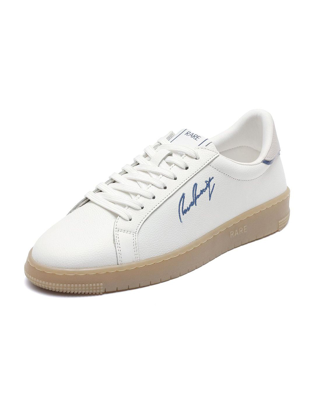RARE RABBIT Men Round Toe Lace-Ups Leather Sneakers