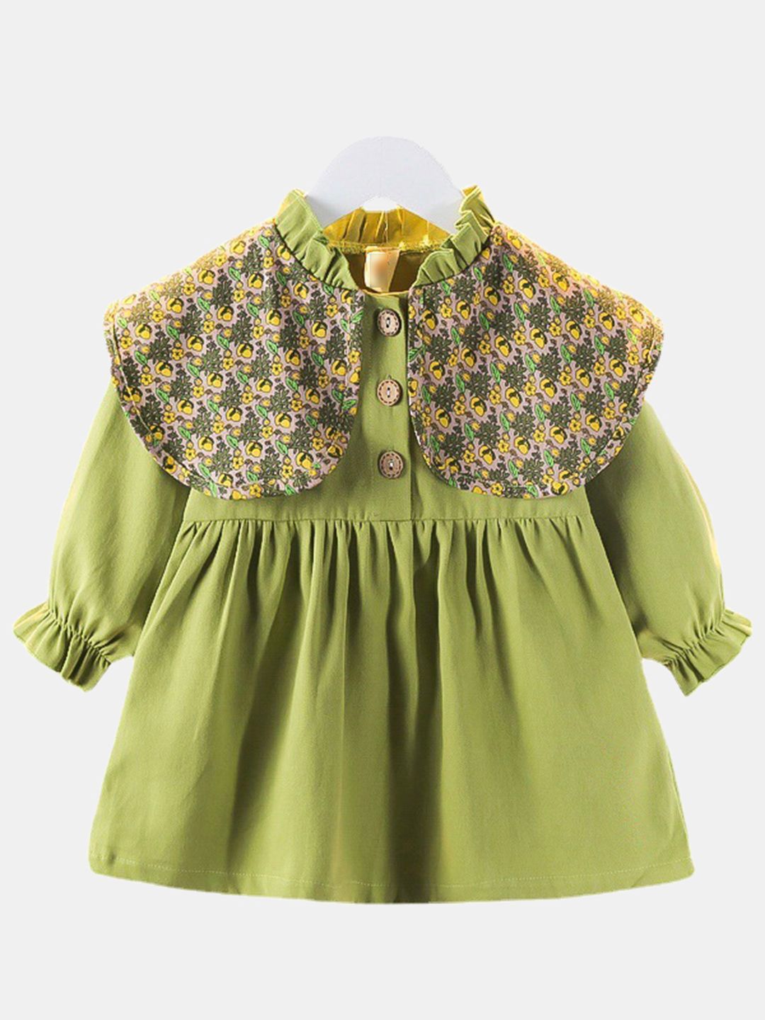 YK Floral Print Fit & Flare Dress