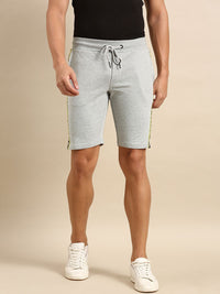 Being Human Men Solid Slim Fit Regular Shorts With Side Taping